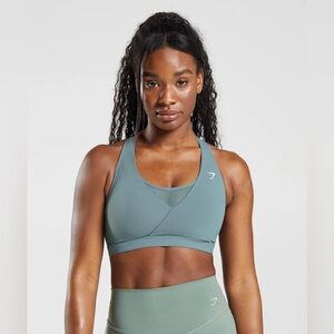 BNWT Gymshark Thunder Blue Crossover Sports Bra